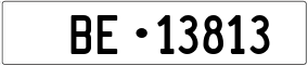 Truck License Plate
